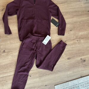 Lululemon Men’s Burgundy Two-Piece Lounge Set